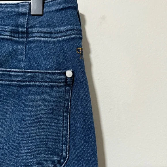 Pilcro Slim 70s High-Rise Crop Flare Jeans Size 28 - Picture 11 of 16
